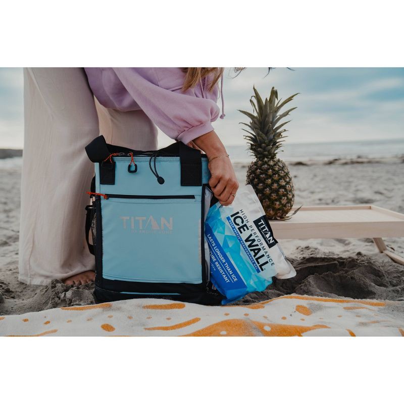 slide 9 of 10, Titan by Arctic Zone 13qt Bucket Cooler with Ice Walls - Arctic Peak: Soft-Sided Portable Cooler, 13 qt