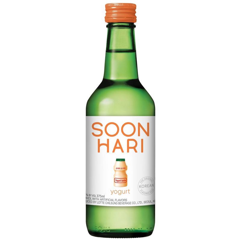 slide 1 of 6, Soonhari Yogurt Soju - 375ml Bottle, 375 ml