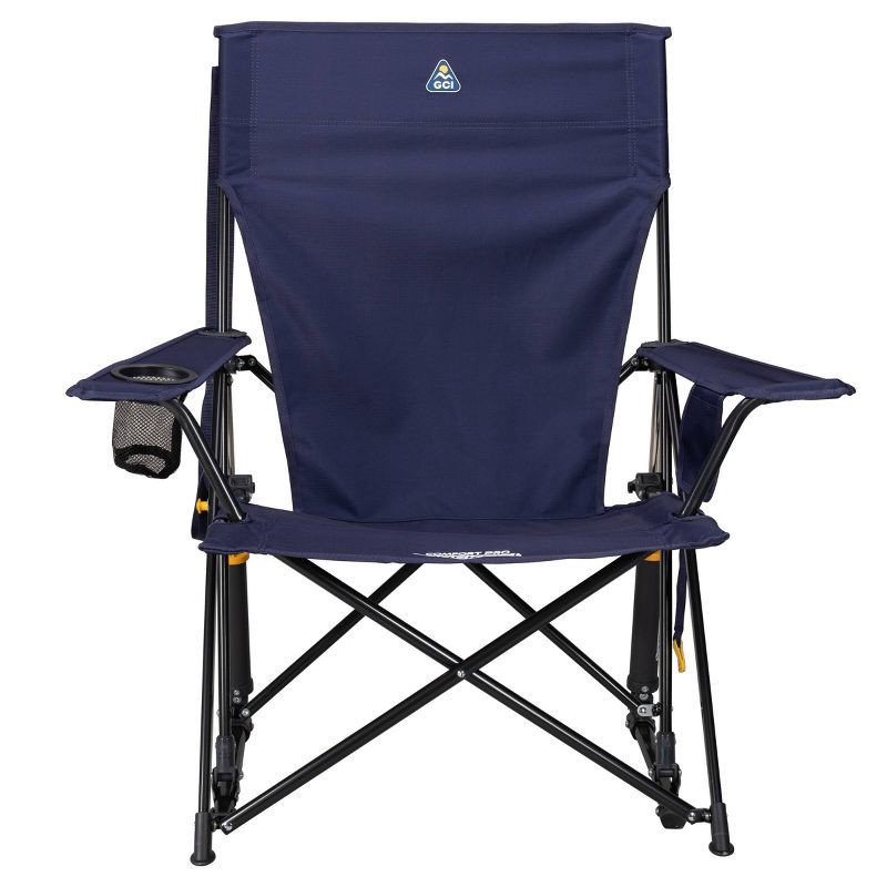 slide 2 of 11, GCI Outdoor Comfort Pro Rocker Foldable Rocking Camp Chair with Solid Backrest: Portable Steel Frame, 250 lb Capacity, 250 lb