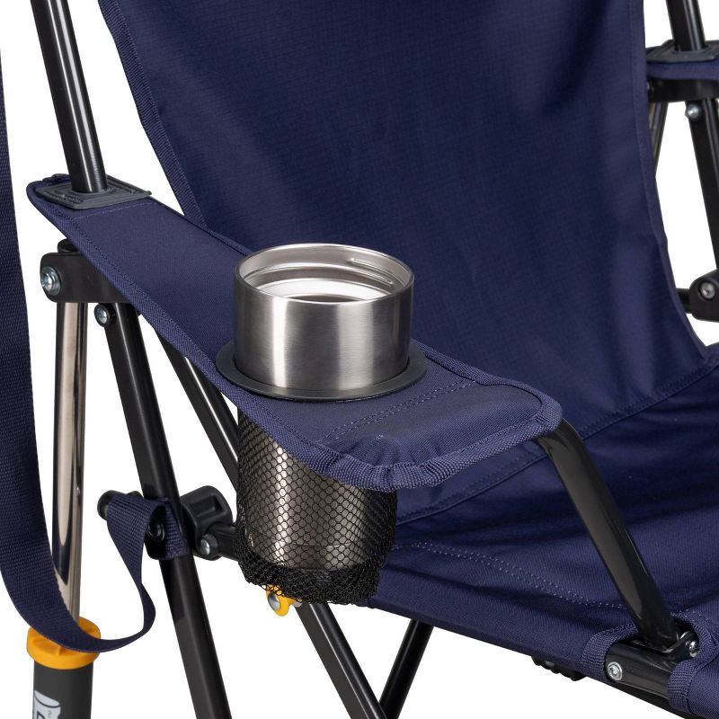 slide 6 of 11, GCI Outdoor Comfort Pro Rocker Foldable Rocking Camp Chair with Solid Backrest: Portable Steel Frame, 250 lb Capacity, 250 lb