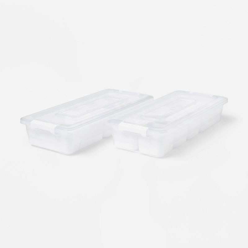 slide 1 of 3, 2.5L 2pk Sort it Storage Containers with 6 Shallow Cups - Brightroom™, 2.5 liter, 2 ct