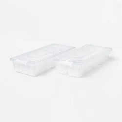 2.5L 2pk Sort it Storage Containers with 6 Shallow Cups - Brightroom™