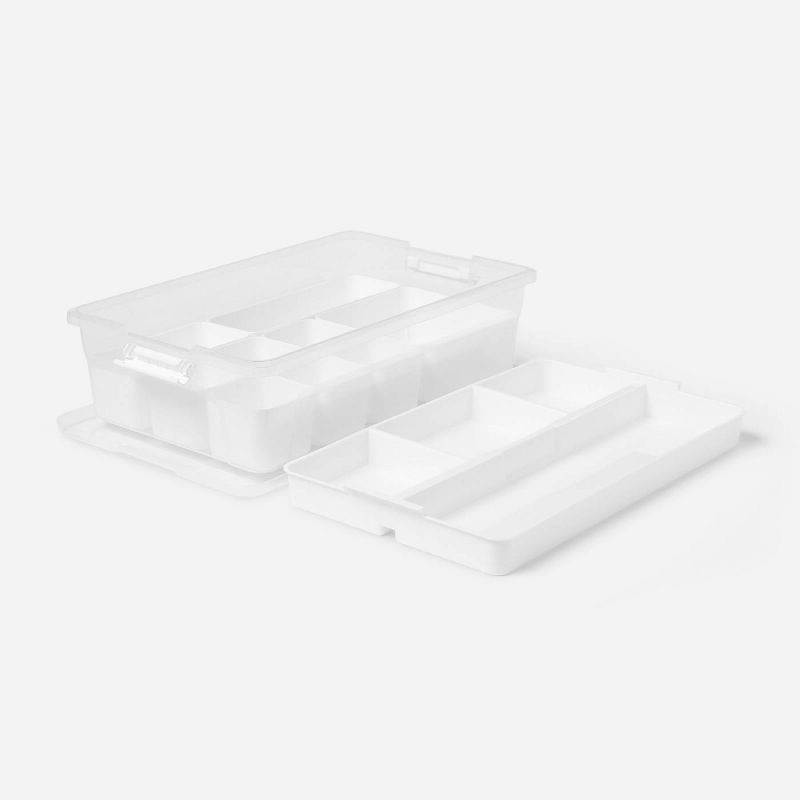 slide 3 of 4, 5.6L Sort It Storage Container with 9 Shallow Cups - Brightroom™, 5.6 liter