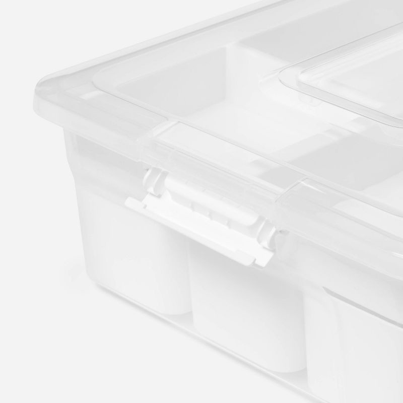 slide 4 of 4, 5.6L Sort It Storage Container with 9 Shallow Cups - Brightroom™, 5.6 liter