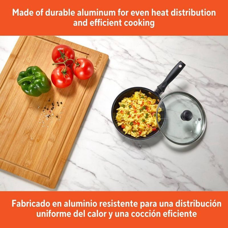 slide 3 of 6, IMUSA Ceramic Mini Egg Pan with Handle Black: Small Nonstick Frying Pan, Aluminum, Hand Wash, Electric & Gas Compatible, 1 ct