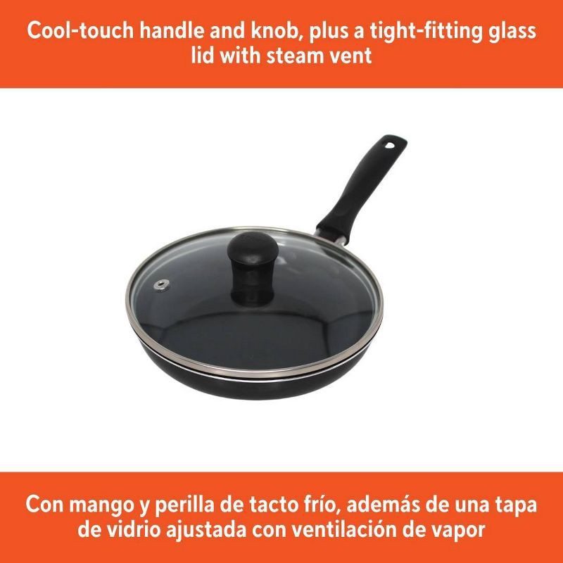 slide 6 of 6, IMUSA Ceramic Mini Egg Pan with Handle Black: Small Nonstick Frying Pan, Aluminum, Hand Wash, Electric & Gas Compatible, 1 ct