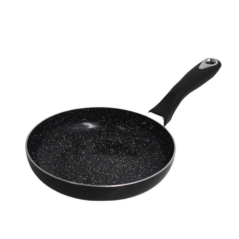 slide 1 of 7, IMUSA 8" Ceramic Bistro Saute Pan Black: Nonstick Cookware, Aluminum, Hand Wash, Electric & Gas Compatible, 1 ct