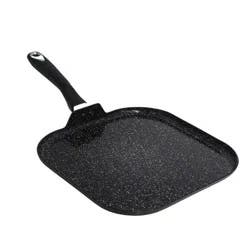 IMUSA 11" Ceramic Bistro Square Griddle Black: Pancake & Tortilla Stovetop Griddle, Aluminum, Hand Wash