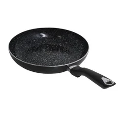 IMUSA 10" Ceramic Bistro Saute Pan Black: Aluminum Cookware, Hand Wash, Electric & Gas Compatible