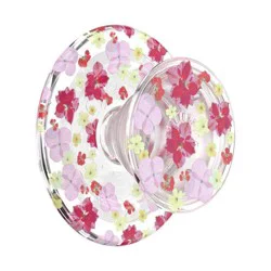 PopSockets Magnetic Phone Grip with MagSafe, Magnetic Adapter Ring Included - Delicate Floral Berry