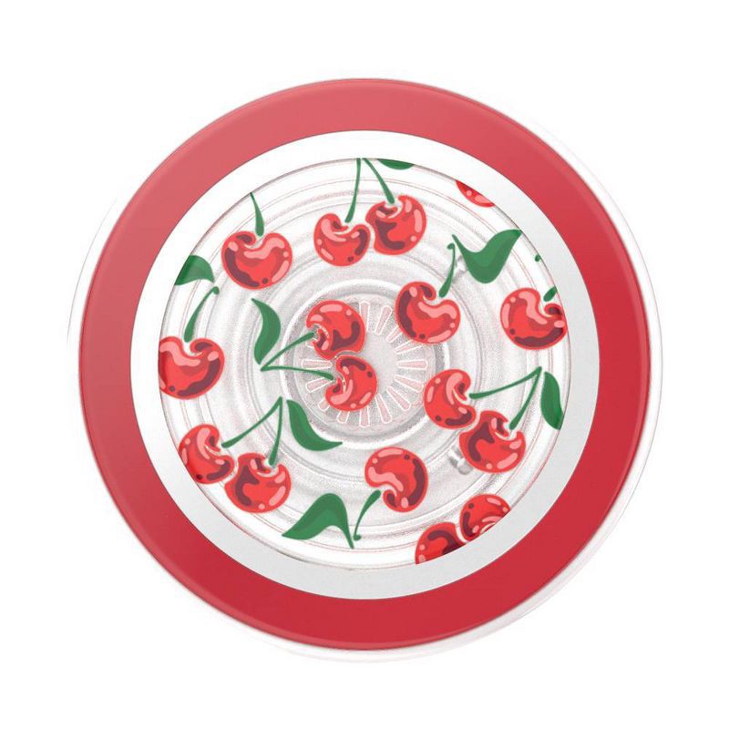 slide 5 of 5, PopSockets Magnetic Phone Grip with MagSafe, Magnetic Adapter Ring Included - Cherry Red, 1 ct