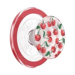PopSockets Magnetic Phone Grip with MagSafe, Magnetic Adapter Ring Included - Cherry Red