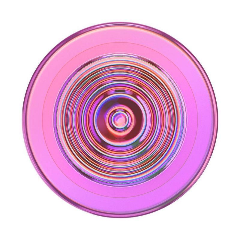slide 5 of 5, PopSockets Magnetic Phone Grip with MagSafe, Magnetic Adapter Ring Included - Ripple Iridescent, 1 ct