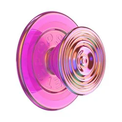 PopSockets Magnetic Phone Grip with MagSafe, Magnetic Adapter Ring Included - Ripple Iridescent