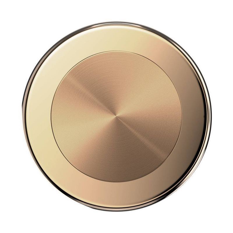 slide 5 of 5, PopSockets Magnetic Phone Grip with MagSafe, Magnetic Adapter Ring Included - Aluminum Radial Gold, 1 ct