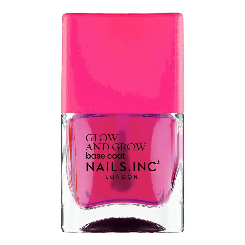 slide 1 of 6, Nails Inc. Pink Glow Base Coat Nail Polish - Sienna - 14ml, 14 ml