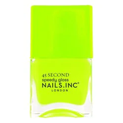 Nails Inc. 45 Second Speedy Gloss Quick Drying Neon Nail Polish - Daisy - 0.47 fl oz
