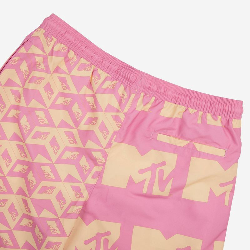 slide 4 of 4, Men's 7" MTV Swim Shorts - S, 1 ct