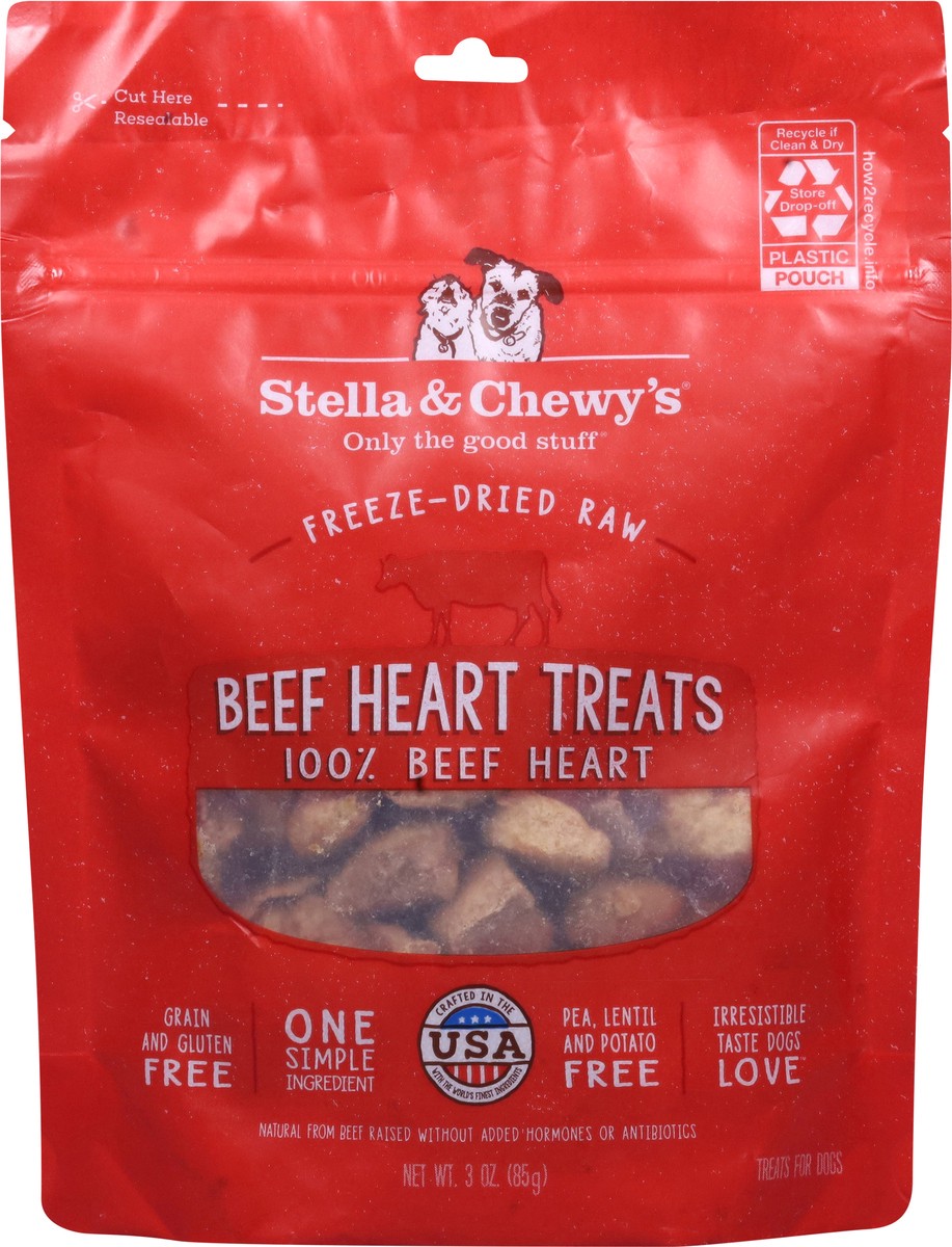 slide 4 of 16, Stella & Chewy's Freeze-Dried Raw Beef Heart Treats Treats for Dogs 3 oz, 3 oz