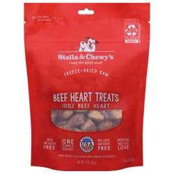 Stella & Chewy's Freeze-Dried Raw Beef Heart Treats Treats for Dogs 3 oz