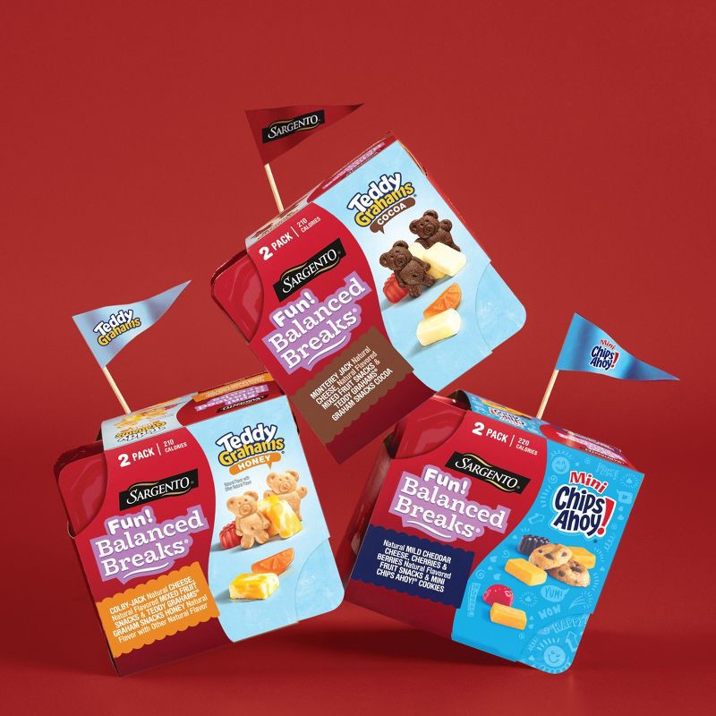 slide 3 of 9, Sargento Fun! Balanced Breaks Colby Jack Cheese & Honey Teddy Grahams - 4oz/2ct, 2 ct; 4 oz