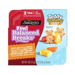 Sargento Fun! Balanced Breaks Colby Jack Cheese & Honey Teddy Grahams - 4oz/2ct
