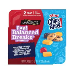 Sargento Fun! Balanced Breaks Mild Cheddar Cheese & Chips Ahoy - 4oz/2ct