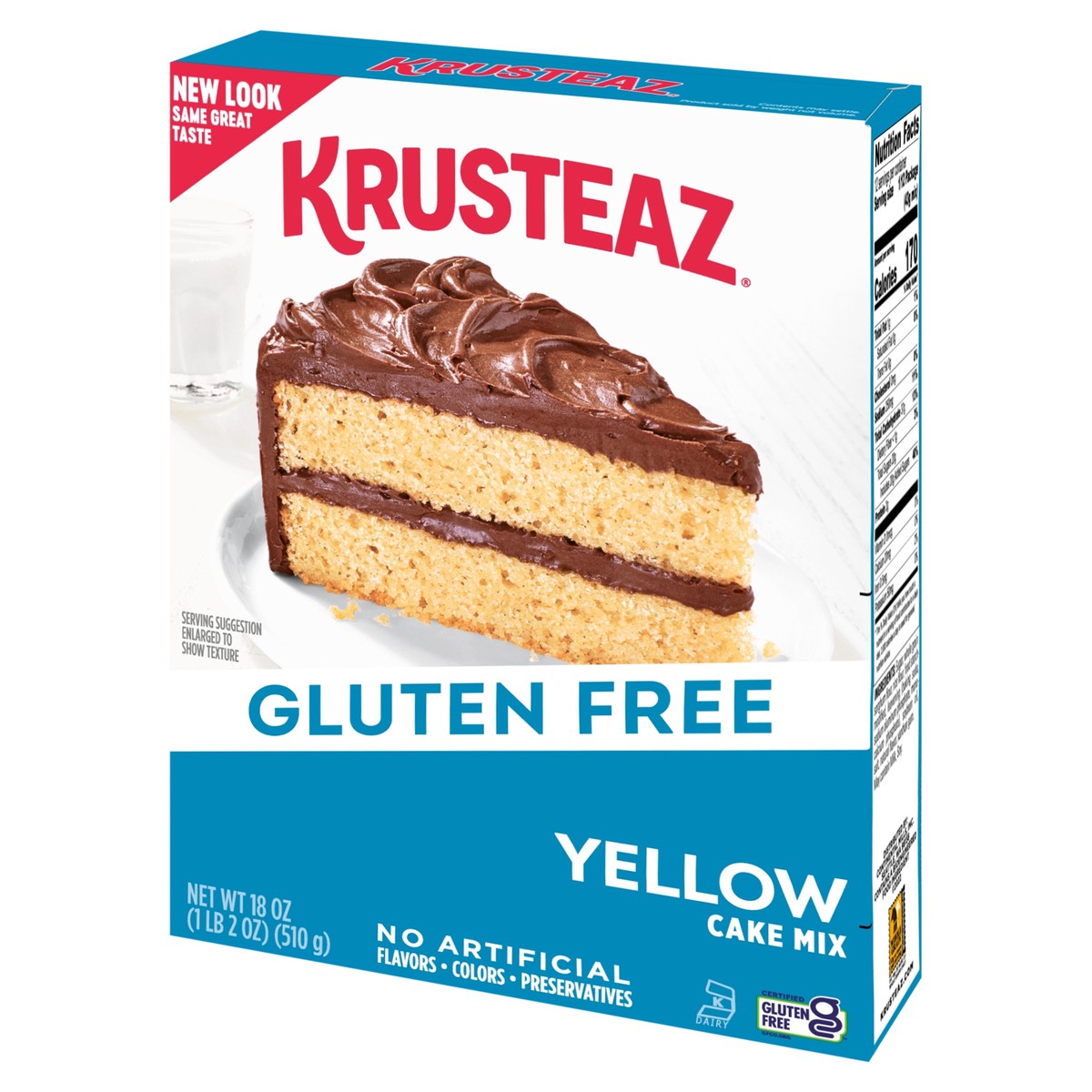 slide 6 of 9, Krusteaz Gluten Free Yellow Cake Mix, 18 oz