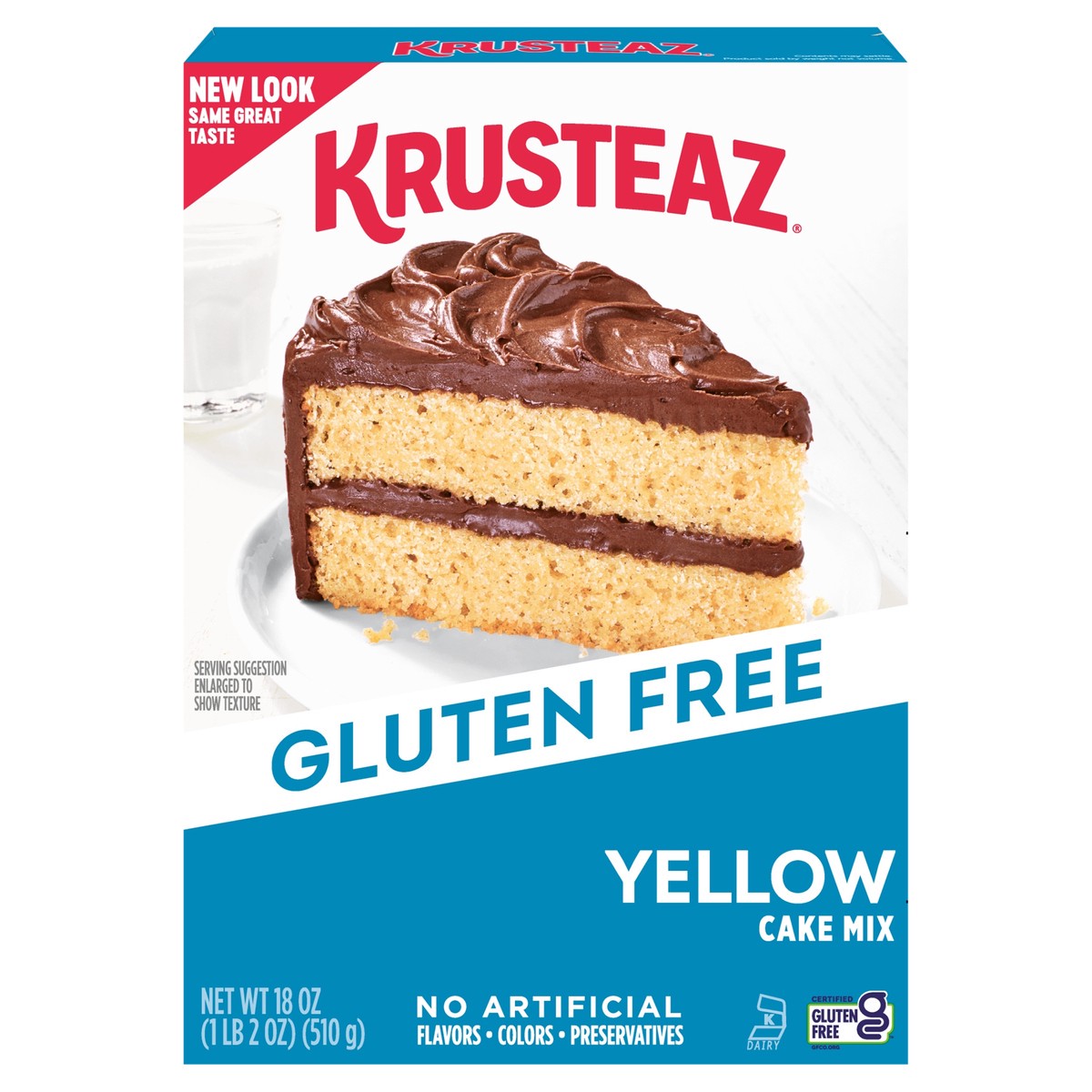 slide 1 of 9, Krusteaz Gluten Free Yellow Cake Mix, 18 oz