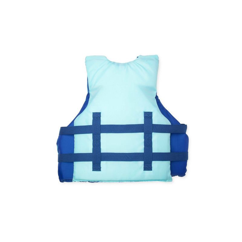 slide 2 of 3, Speedo Junior Basic Life Vest - Blue: Youth Swimming Safety Jacket, 55-88 Pounds, 55 ct; 88 lb