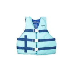Speedo Junior Basic Life Vest - Blue: Youth Swimming Safety Jacket, 55-88 Pounds