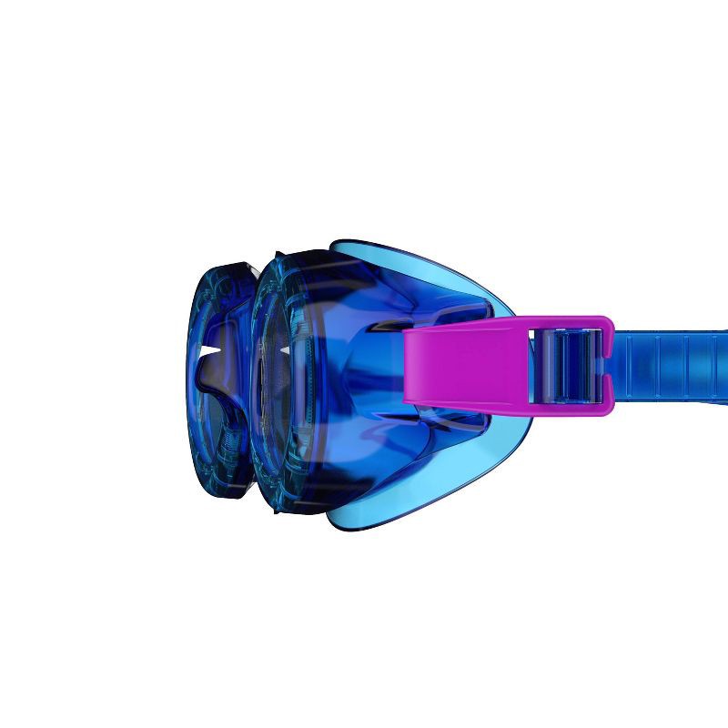 slide 3 of 5, Speedo Junior Glide Swim Goggles - Blue/Gray: Ages 6-14, Polycarbonate & Silicone Materials, 1 ct
