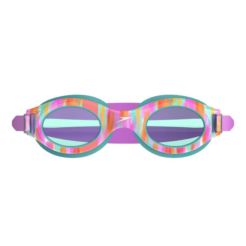 slide 2 of 5, Speedo Junior Glide Print Swim Goggles - Teal/Multi, 1 ct