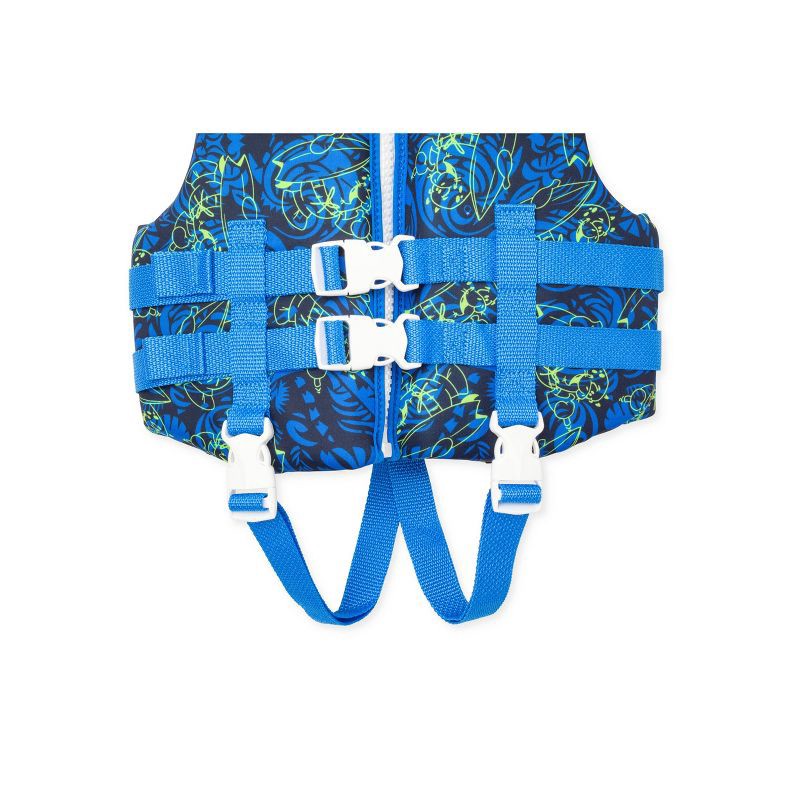slide 3 of 4, Speedo Kids' PFD Life Jacket Vest - Sunshine Yellow Shaka Tee: Youth Size, Zipper & Buckle Closure, 1 ct