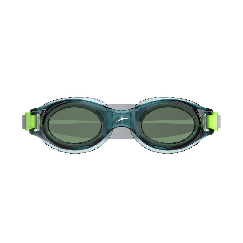 slide 2 of 3, Speedo Adult Boomerang Swim Goggles - Swell Green/Emerald: Anti-Fog, Adjustable Strap, 1 ct