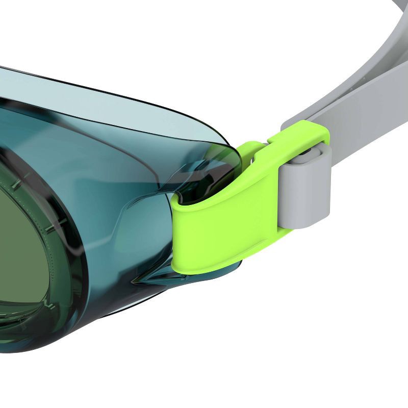 slide 3 of 3, Speedo Adult Boomerang Swim Goggles - Swell Green/Emerald: Anti-Fog, Adjustable Strap, 1 ct