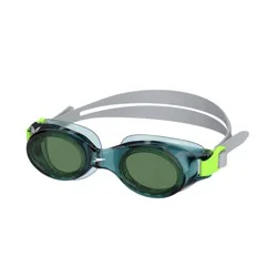 Speedo Adult Boomerang Swim Goggles - Swell Green/Emerald: Anti-Fog, Adjustable Strap