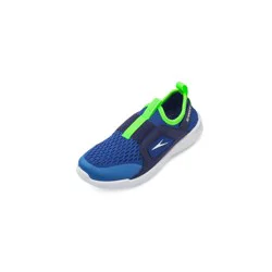 Speedo Junior Pull On Water Shoes - Blue S: Non-Marking Sole, Breathable Upper