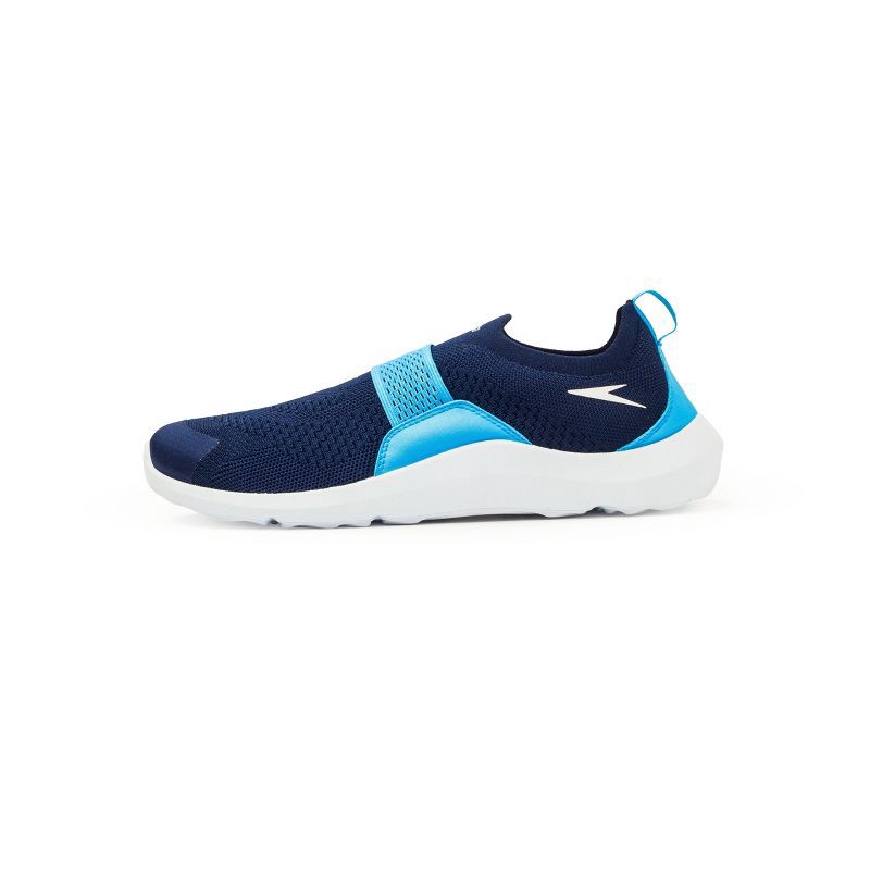 slide 2 of 7, Speedo Adult Men's Pull On Water Shoes - Navy M: Abstract Pattern, Closed Round Toe, Breathable Upper, 1 ct