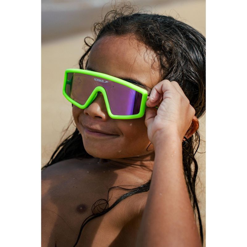slide 5 of 5, Speedo Kids' Sunny Vibes Vizor Roy - Lime Green: Swim Goggles for Ages 3-6, 1 ct