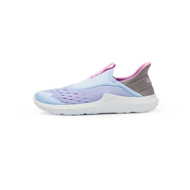 slide 2 of 6, Speedo Adult Women's Pull On Water Shoes - Light Blue L: Non Marking Sole, Breathable Upper, 1 ct
