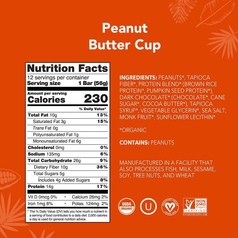 slide 2 of 10, ALOHA Peanut Butter Cup Protein Bars - 9.88oz/5ct, 9.88 oz, 5 ct