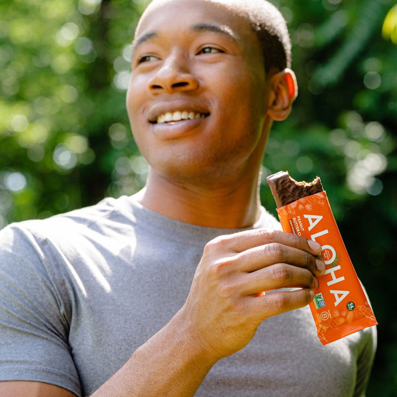 slide 6 of 10, ALOHA Peanut Butter Cup Protein Bars - 9.88oz/5ct, 9.88 oz, 5 ct