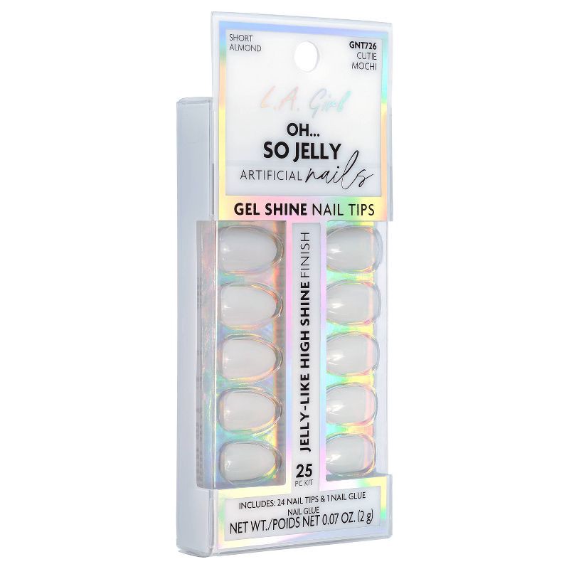 slide 4 of 9, L.A. Girl Oh So Jelly Fake Nail Tips - Cutie Mochi - 25ct, 25 ct