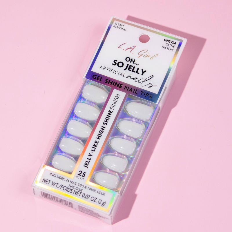 slide 6 of 9, L.A. Girl Oh So Jelly Fake Nail Tips - Cutie Mochi - 25ct, 25 ct