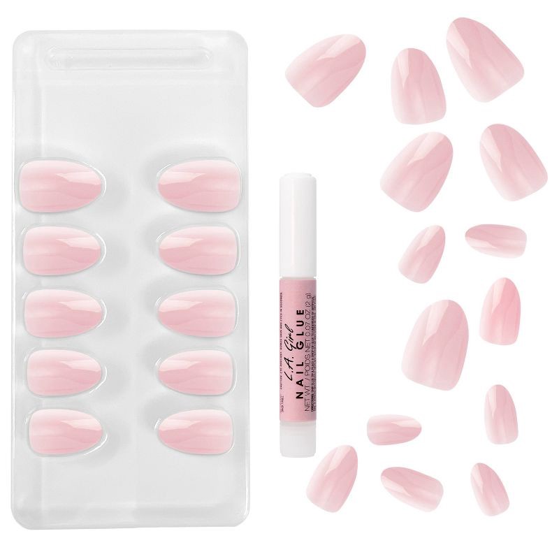 slide 3 of 8, L.A. Girl Oh So Jelly Fake Nail Tips - Lovely & Bubbly - 25ct, 25 ct