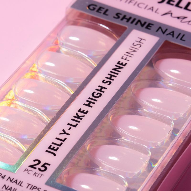 slide 7 of 8, L.A. Girl Oh So Jelly Fake Nail Tips - Lovely & Bubbly - 25ct, 25 ct