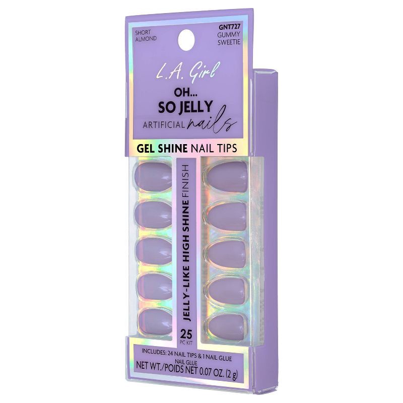 slide 5 of 8, L.A. Girl Oh So Jelly Fake Nail Tips - Gummy Sweetie - 25ct, 25 ct