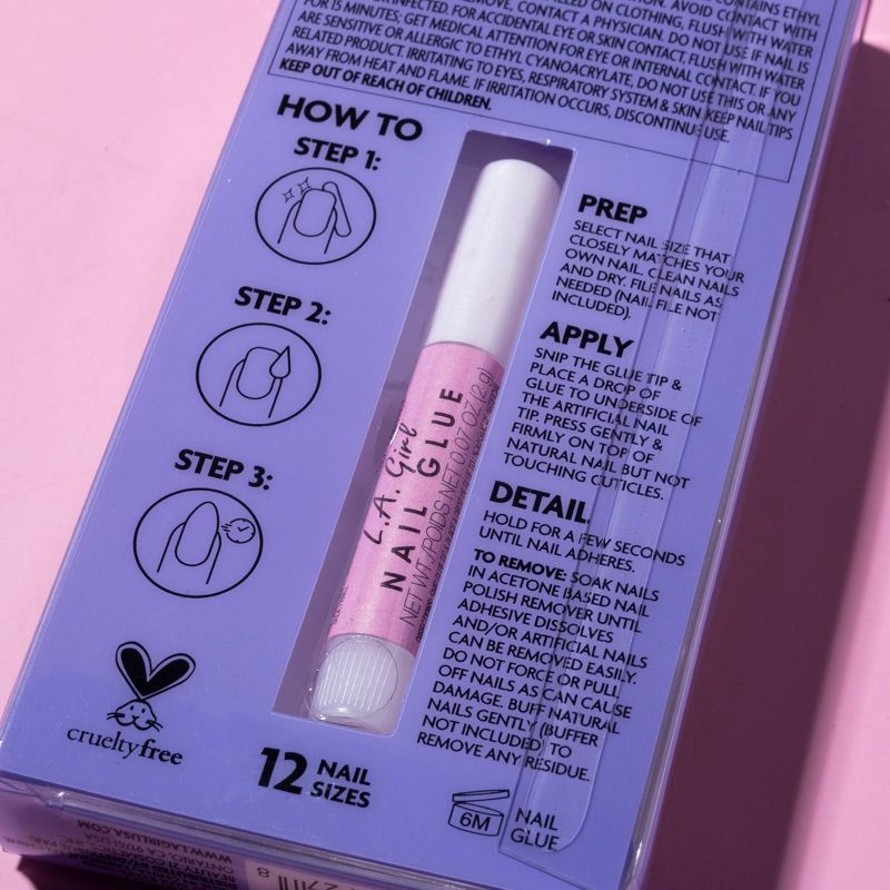 slide 7 of 8, L.A. Girl Oh So Jelly Fake Nail Tips - Gummy Sweetie - 25ct, 25 ct