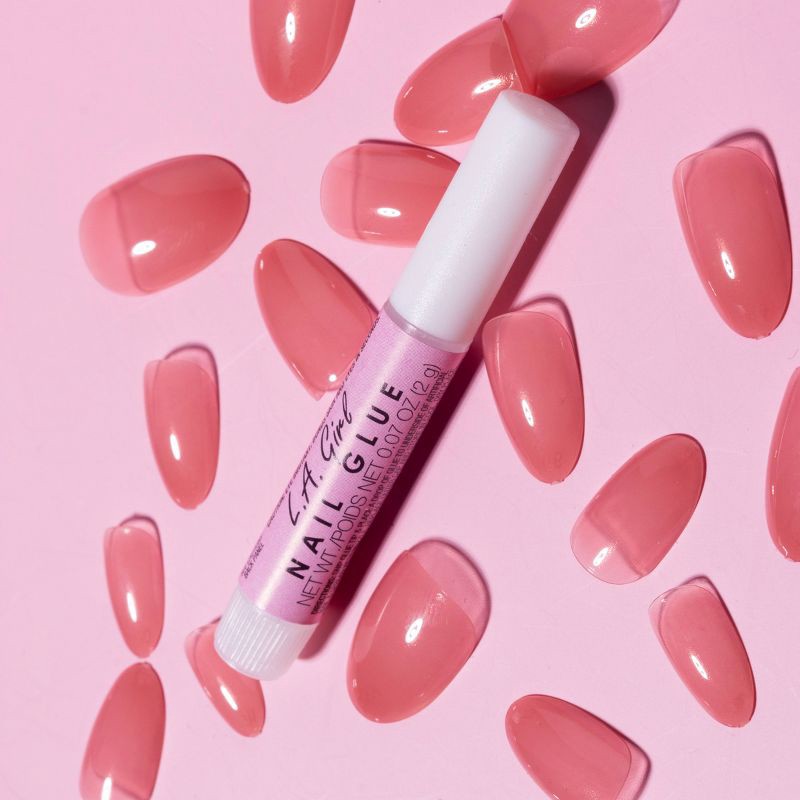 slide 7 of 8, L.A. Girl Oh So Jelly Fake Nail Tips - Love you a Latte - 25ct, 25 ct